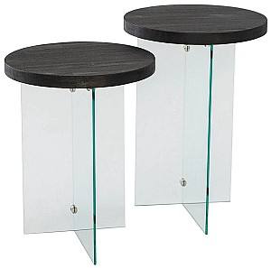 Masuta de cafea, reviste Trendy Serenity 2 Antracit (Gri)/Transparent