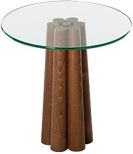 Masuta de cafea, reviste Trendy Thales Nuc (Maro)/Transparent