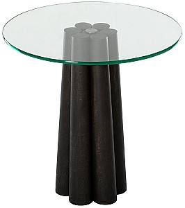 Masuta de cafea, reviste Trendy Thales Negru/Transparent