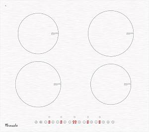 Plita incorporabila electrica Tornado GTR600NLP White