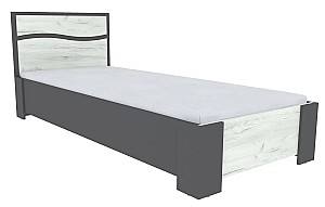 Кровать Yasen Женева 800 Графит / Дуб Крафт Белый