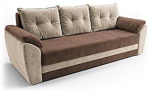 Диван Aurus Viva 238 см (дельфин) Бежевый / Коричневый