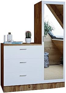 Комод Trendy CC6-AW Атлантическая сосна (Коричневаый)/Белый