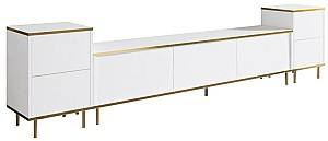 Tumba pentru televizor Trendy Imaj Alb/Auriu