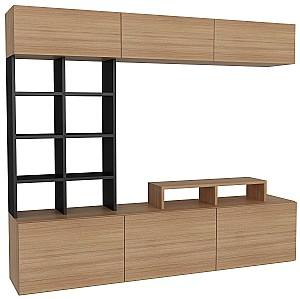 Стенка Trendy Sasa Коричневый/Черный