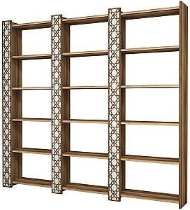 Стеллаж Trendy City 3 Орех (Коричневый)/Крем (Бежевый)