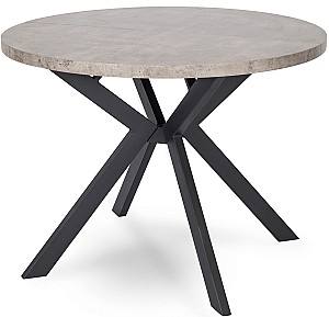 Стол Mebel Elite Lukas 250 Бетон (Серый)/Черный