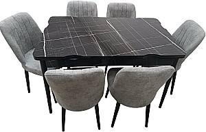 Набор стол и стулья Kelebek ES-502 (6 стульев)