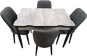 Набор стол и стулья Kelebek ES-553 (4 стульев)