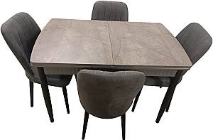 Набор стол и стулья Kelebek ES-554 (4 стульев)