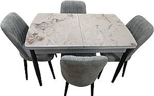 Набор стол и стулья Kelebek ES-557 (4 стульев)