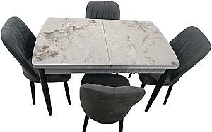 Набор стол и стулья Kelebek ES-558 (4 стульев)