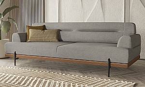 Canapea Modalife Linen 3S Light Grey (Gri Deschis)