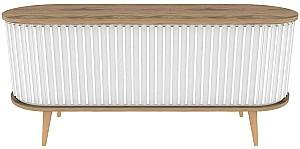 Tumba pentru televizor Trendy Stor Oud Stejar (Bej)/Alb