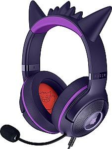 Игровые наушники RAZER Kraken Kitty V2 Pokemon Gengar Edition