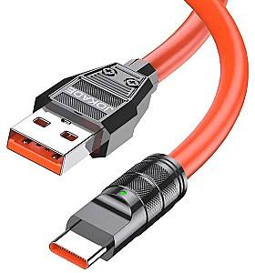 USB сablu Jokade USB-A to Type-C 5A 1M JA026 Orange