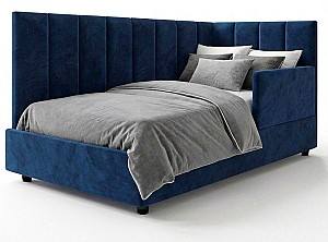 Детская кровать Aurus Luna S (с бортиком) 90x200 (правый) Синий