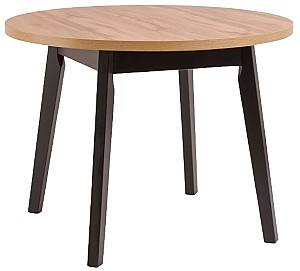 Стол Drewmix Oslo 3 L Артизан(Бежевый)/Черный