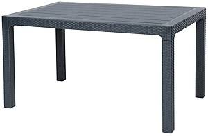 Masa de gradina Sonmez Elit Rattan 90x150 Antracit