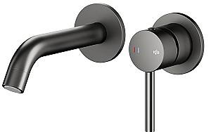 Смеситель для умывальника Armatura Moza PVD Оружейный металл