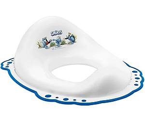 Сolac wc copii Maltex The Smurfs White/Blue (2 componente)