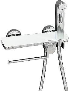 Baterie pentru bideu Mat|eco Hafa Alb Cromat