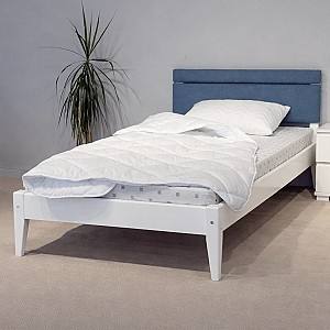 Кровать MobiCasa L-158 90x200 Белый / Alpaca 82 (Синий)