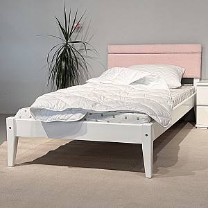 Кровать MobiCasa L-158 90x200 Белый / Alpaca 61 (Розовый)