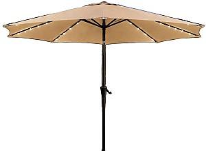 Зонт от солнца VLM 0431112 Бежевый с освещением 2.7м