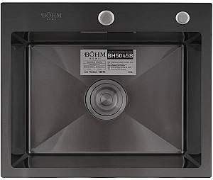 Кухонная мойка Bohm SUS304 NANO-BLACK 50x45x21.5