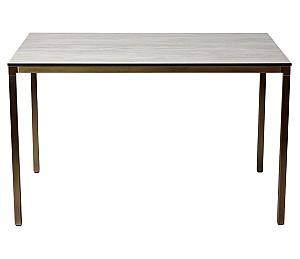 Стол Papatya Slim 120x80cm Chement/Brass