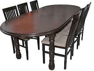 Стол Viitorul Ovala 230x100 см Дуб Темный