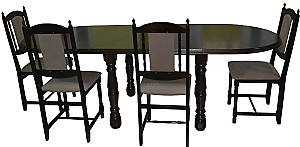 Стол Viitorul Ovala Ext. 240x100 см Дуб Темный