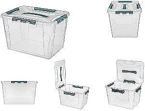 Cutie pentru depozitare Bytplast Grand Box Albastru Deschis (57625)