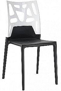 Scaun Papatya Ego-Rock Alb/Negru