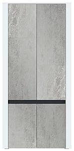 Dulap Yasen Bodena 4D Nimfea Alb / Oxid Deschis / Negru