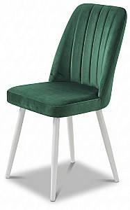 Scaun Kelebek Gold (Velur) Verde / Alb