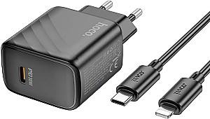 Зарядное устройство для телефона HOCO CS22A Value single port PD30W charger set (C to iP) (EU)