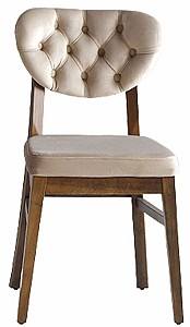 Стул Necoline Elma  Бежевый / Орех (Коричневый)