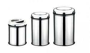 Мусорное ведро Hydro-S 12L Practic Inox с крышкой