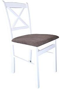 Scaun Viitorul ST1 Alb / HO2 Maro Inchis