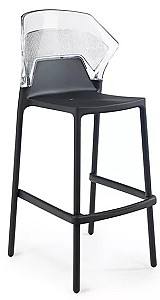 Scaun Papatya Ego-S Bar Negru/Transparent