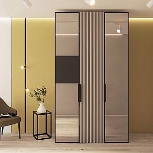 Dulap Bayro Modena 135x240x53 cm Piatra Gri