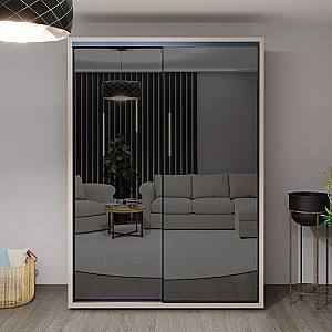 Шкаф-купе Bayro Parma Graphite Серый Камень 1600