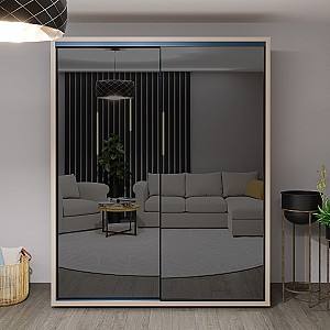 Шкаф-купе Bayro Parma Graphite Серый Камень 1800