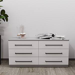 Comoda Bayro Serenity 120x56x45 cm Gri Asfalt / Gri