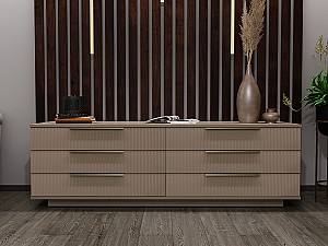 Comoda Bayro Napoli 180x56x50 cm Positano Piatra Gri