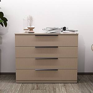 Comoda Bayro Murano 100x81x45 cm Positano Piatra Gri