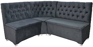 Кухонный уголок Viitorul Banchet 1 Белый / Тенерифе Темно-Серый