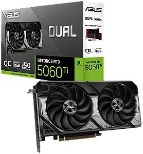 Видеокарта Asus Dual GeForce RTX 5060 Ti OC Edition 16GB (DUAL-RTX5060TI-O16G)